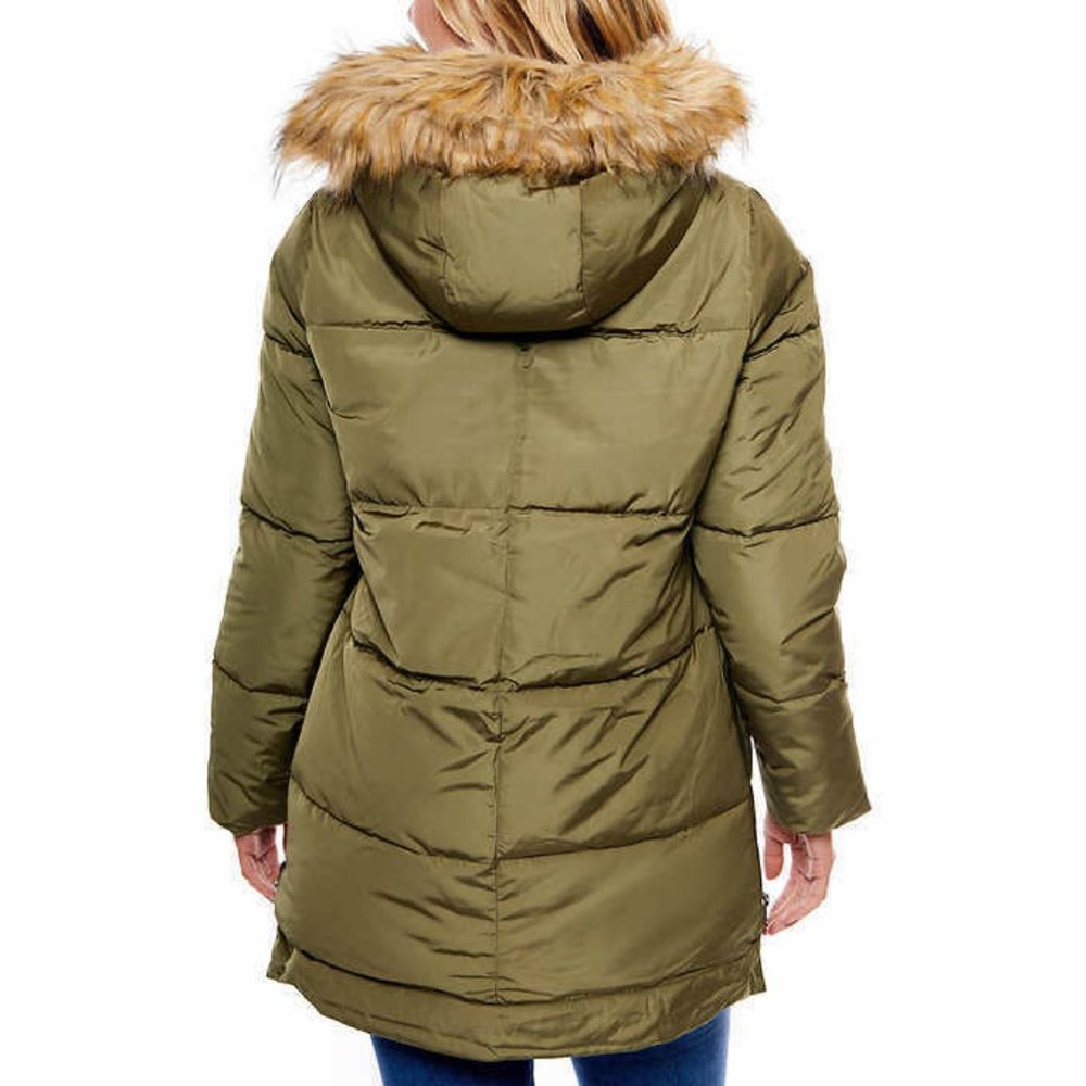 Be Boundless Womens Parka Jacket-- Olive - Picture 2 of 6